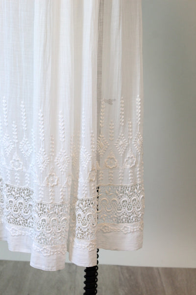 1910 ANTIQUE IRISH lace edwardian lingerie dress small medium