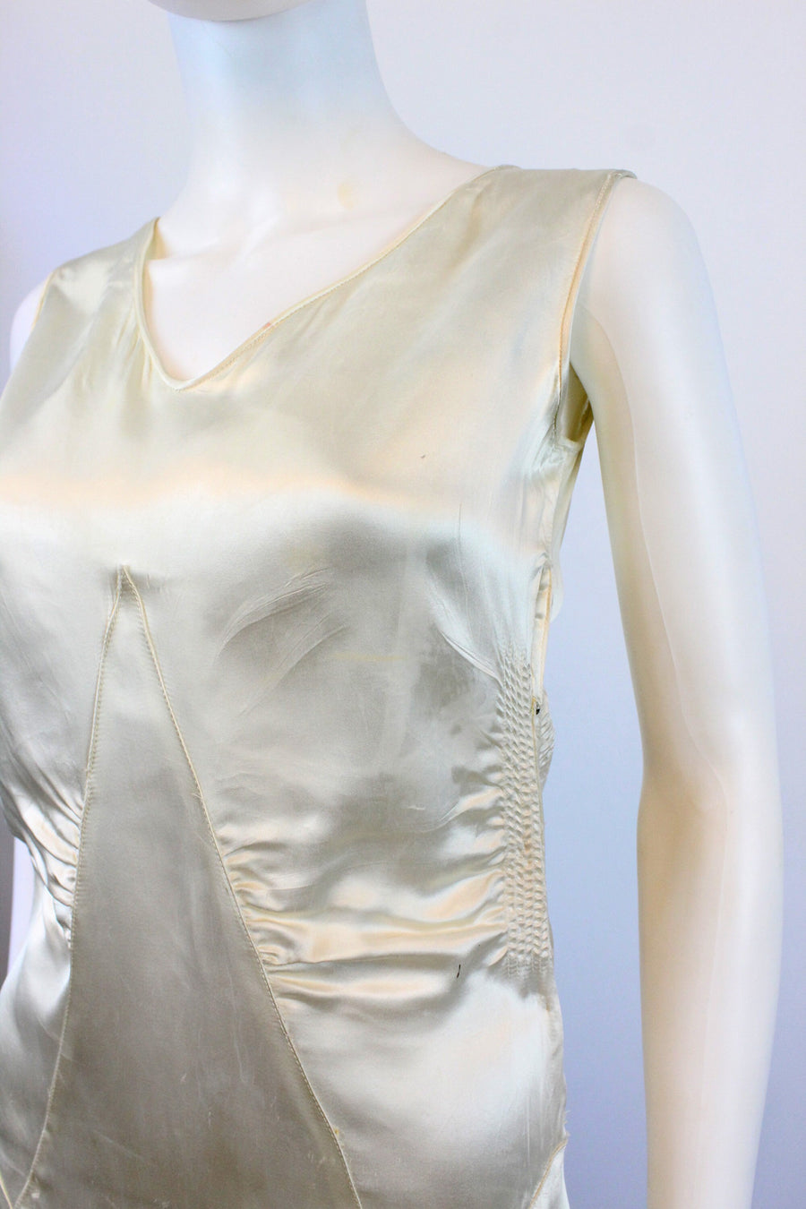 1920s 1930s LIQUID SATIN wedding dress xs small | new spring summer