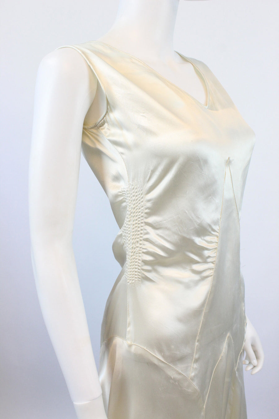 1920s 1930s LIQUID SATIN wedding dress xs small | new spring summer