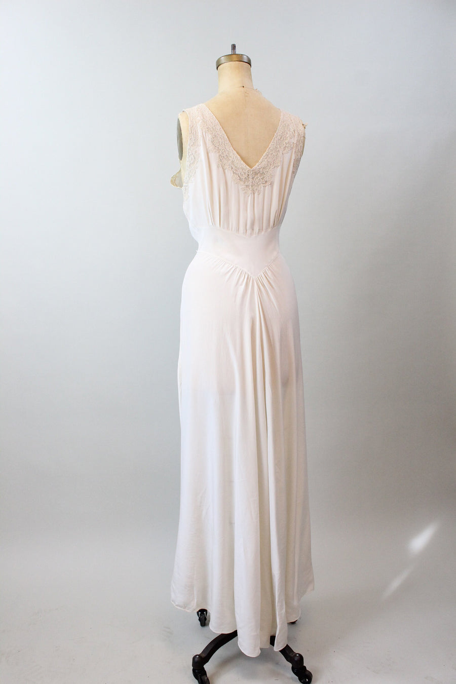 1930s PEIGNOIR set nightgown and robe small medium | new spring summer