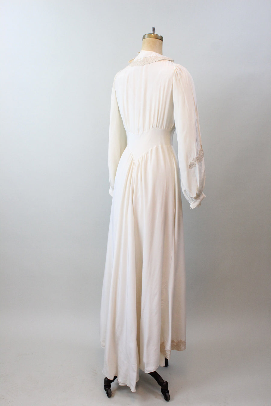 1930s PEIGNOIR set nightgown and robe small medium | new spring summer