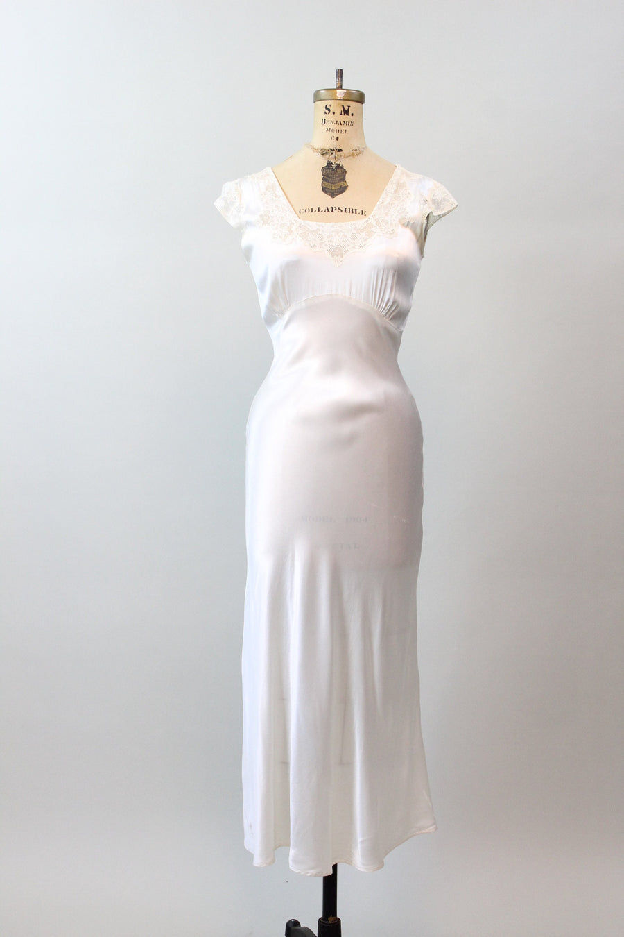 1930s LIQUID SATIN slip dress nightgown xs | new spring summer