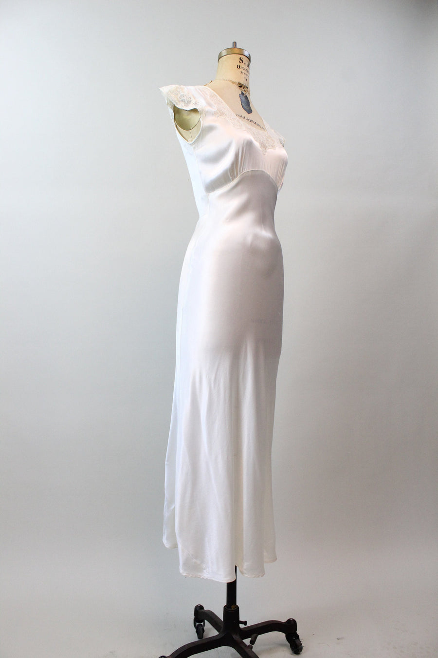 1930s LIQUID SATIN slip dress nightgown xs | new spring summer