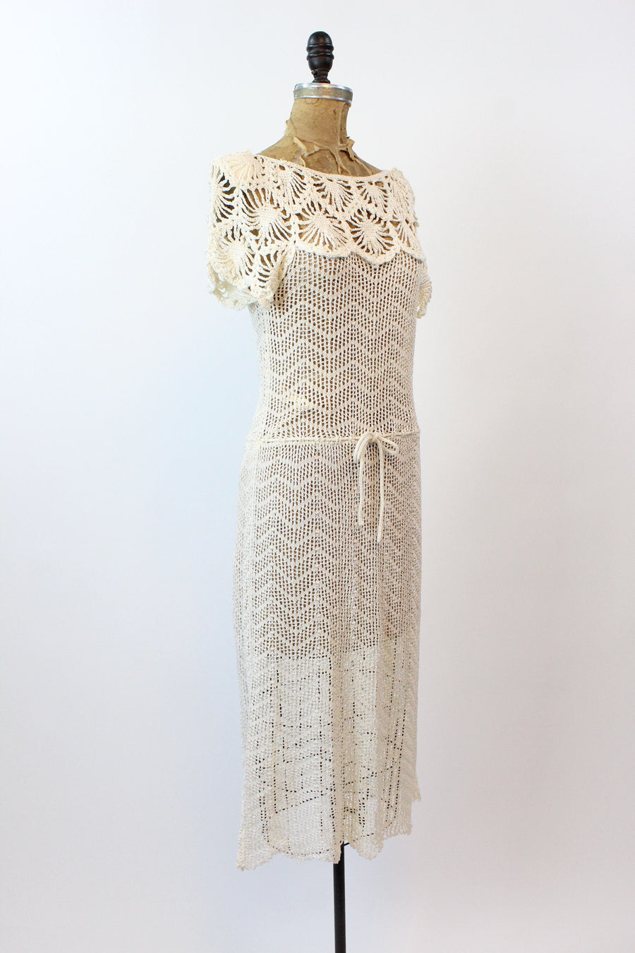 1970s OSCAR de la RENTA knit crochet dress small medium | new spring summer