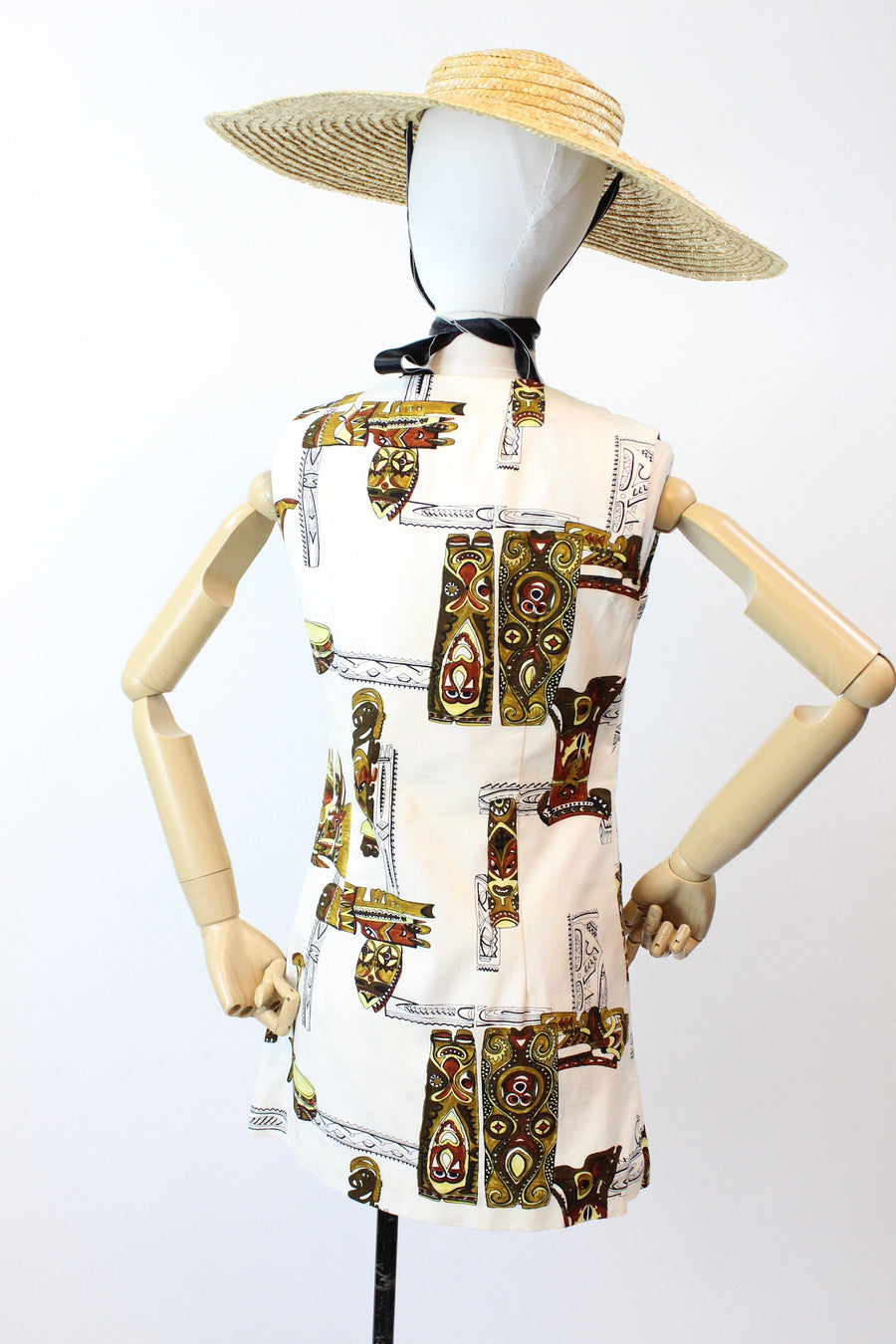 1960s TIKI romper TUNIC and BRIEFS xs small | new spring summer