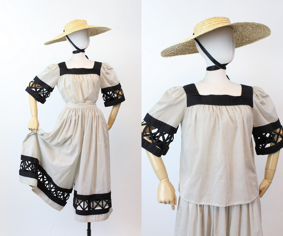 1980s 1982 documented JOHN RADAELLI CULOTTES blouse small | new spring summer