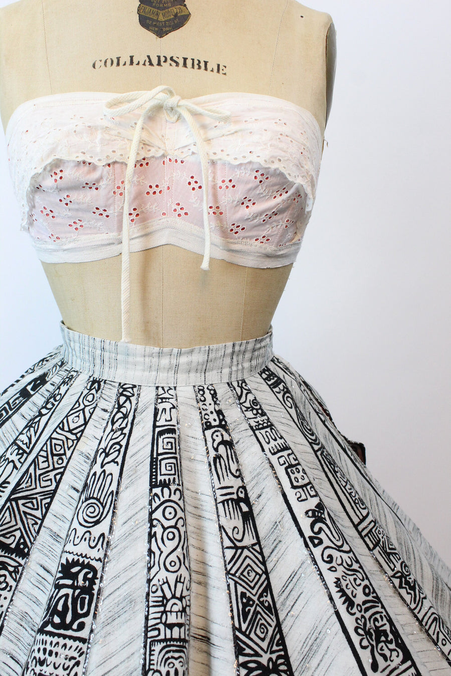 1950s mexican CIRCLE SEQUIN skirt xs | new spring summer