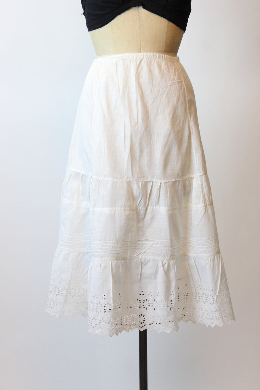 ANTIQUE 1910 EYELET cotton skirt all sizes | new spring summer