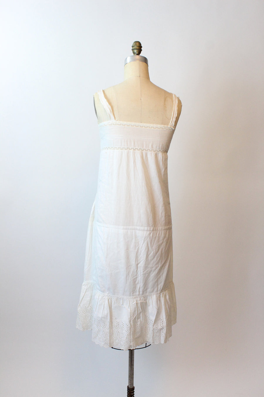 1910 EDWARDIAN cotton lingerie dress xs small | new spring summer