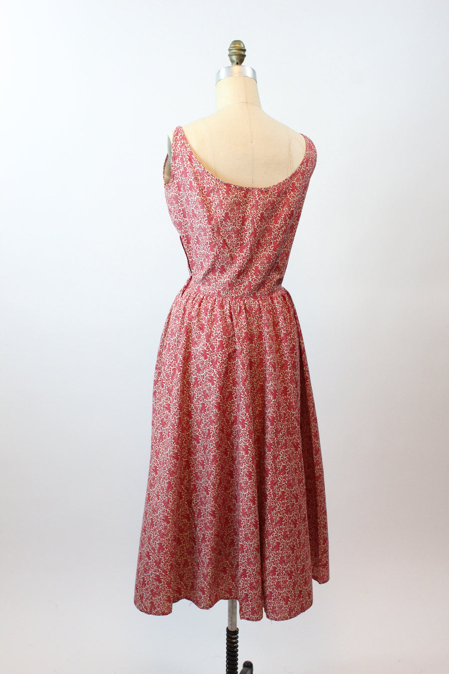 1950s BIRD novelty print PEASANT dress small | new spring summer