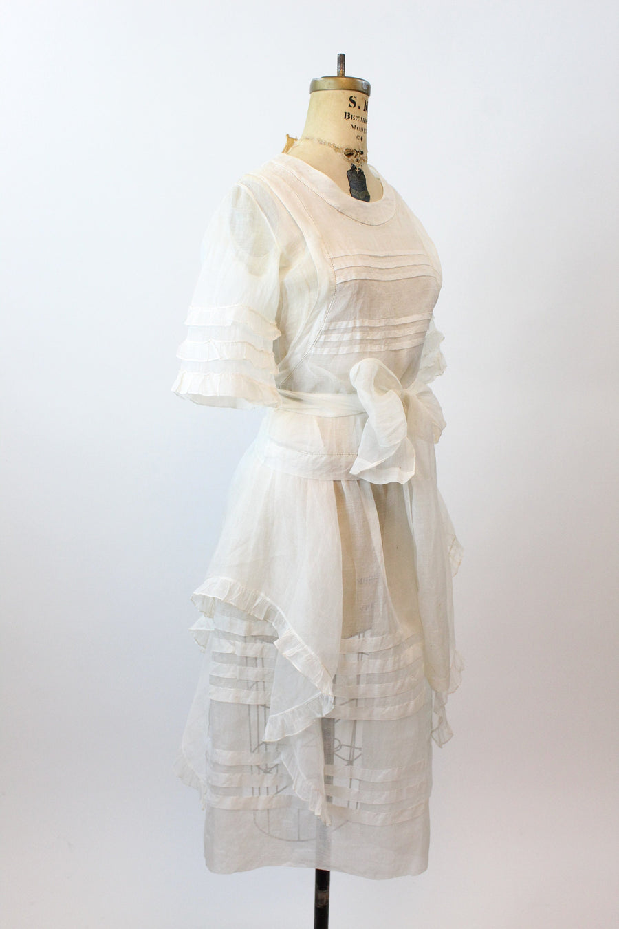 EDWARDIAN 1920s organdy dress small | new spring summer