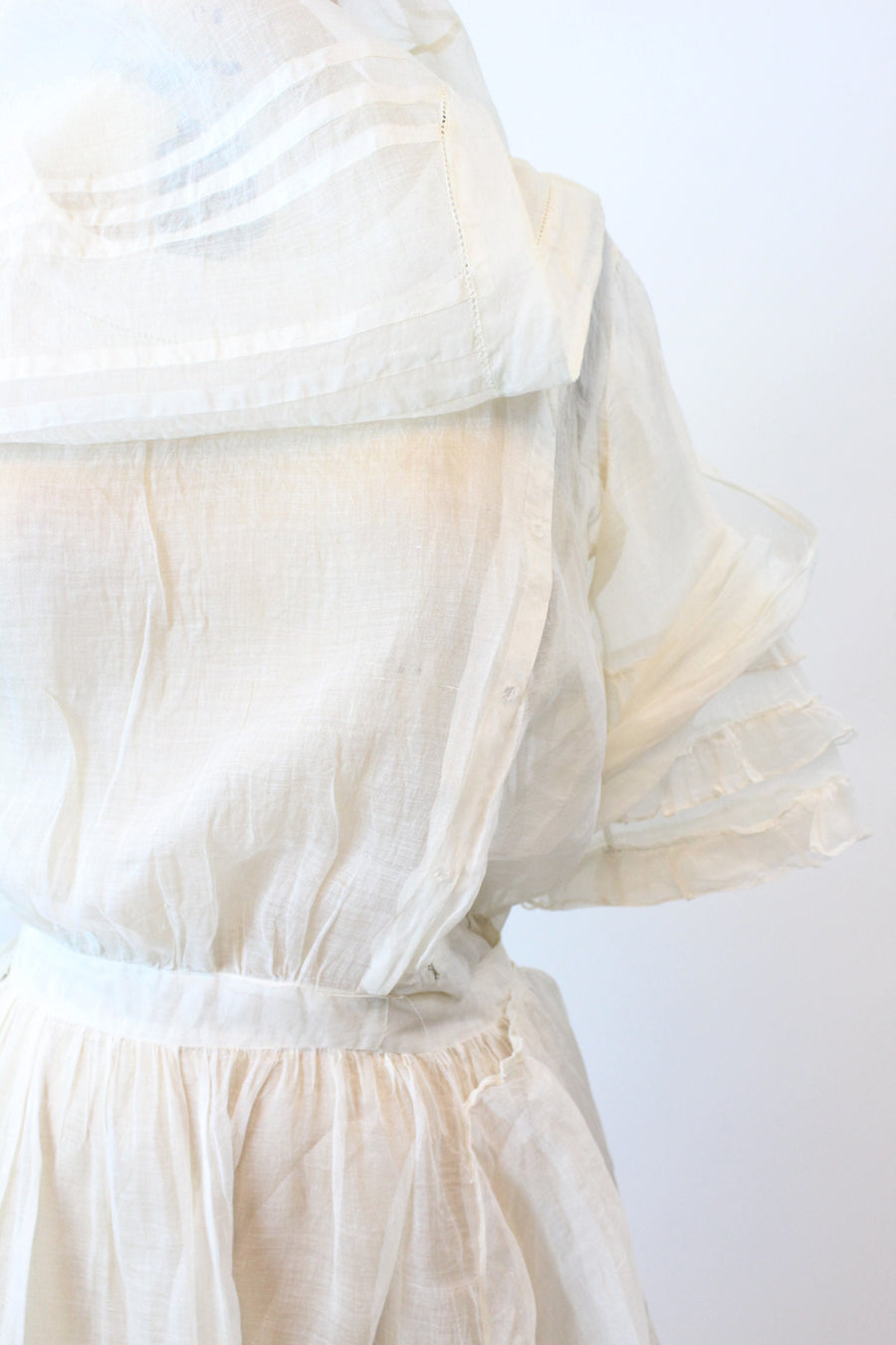 EDWARDIAN 1920s organdy dress small | new spring summer