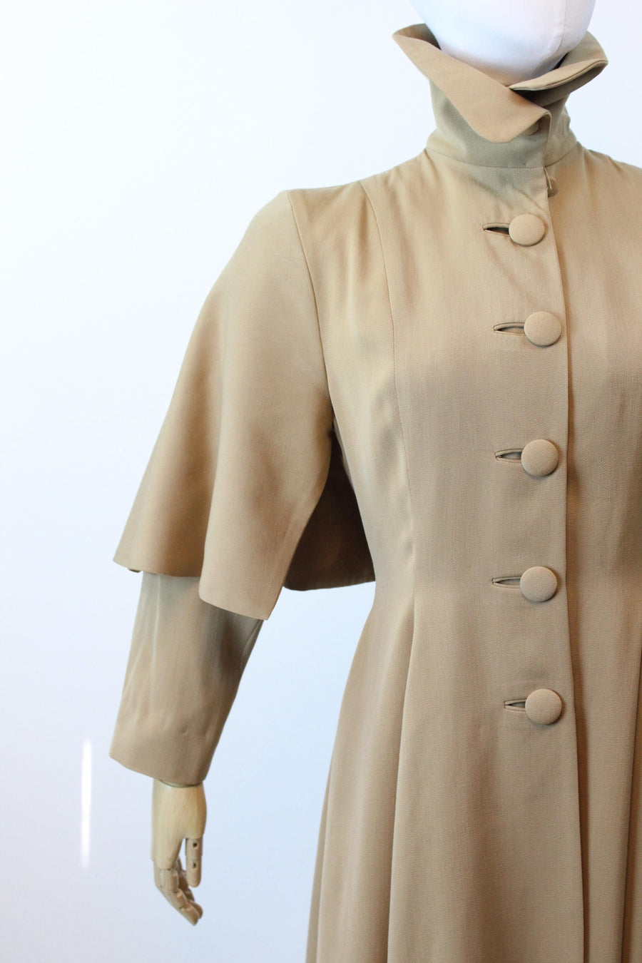 1940s 1948 documented LILLI ANN PRINCESS cape gabardine coat xs | new fall winter