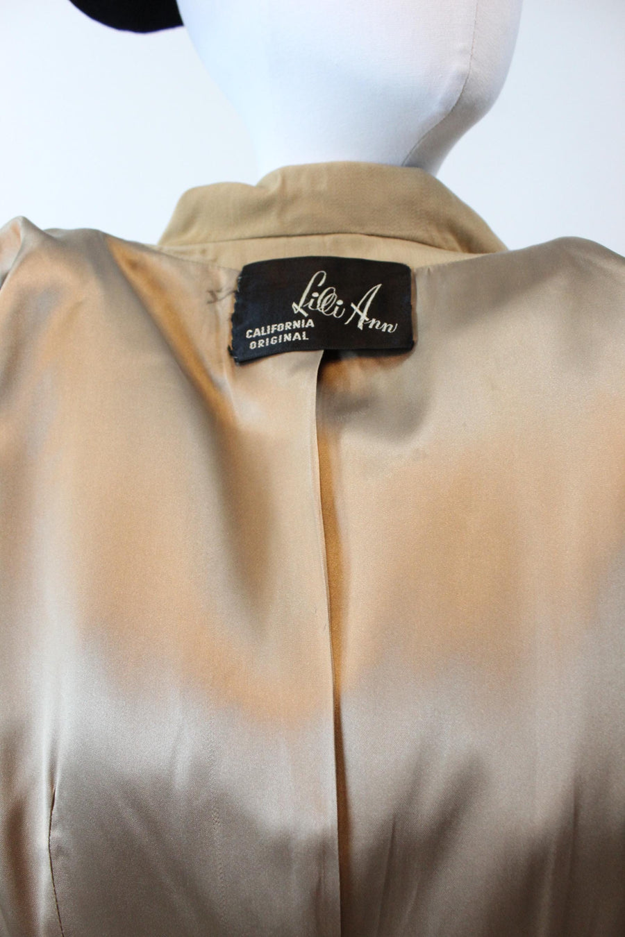 1940s 1948 documented LILLI ANN PRINCESS cape gabardine coat xs | new fall winter