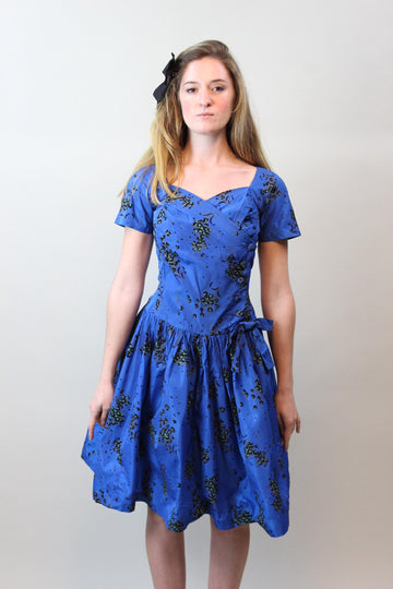 1950s BIJOU original dropwaist dress xs | new fall winter