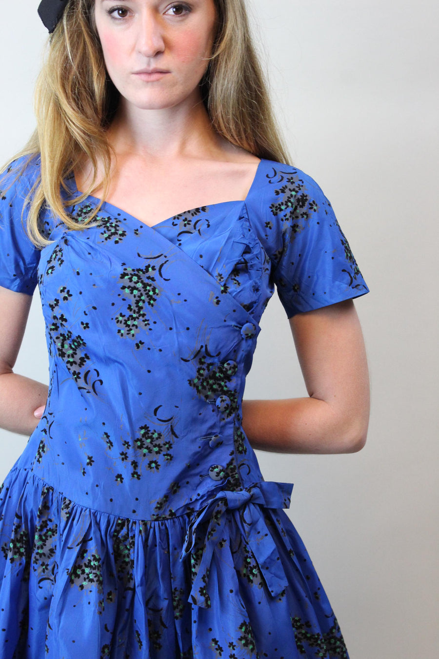 1950s BIJOU original dropwaist dress xs | new fall winter