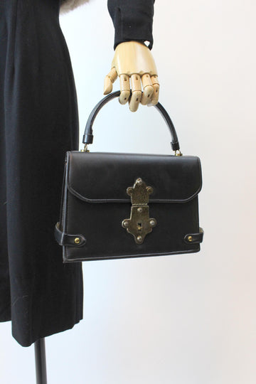 1960s TURNLOCK escutcheon handbag PURSE | new fall winter