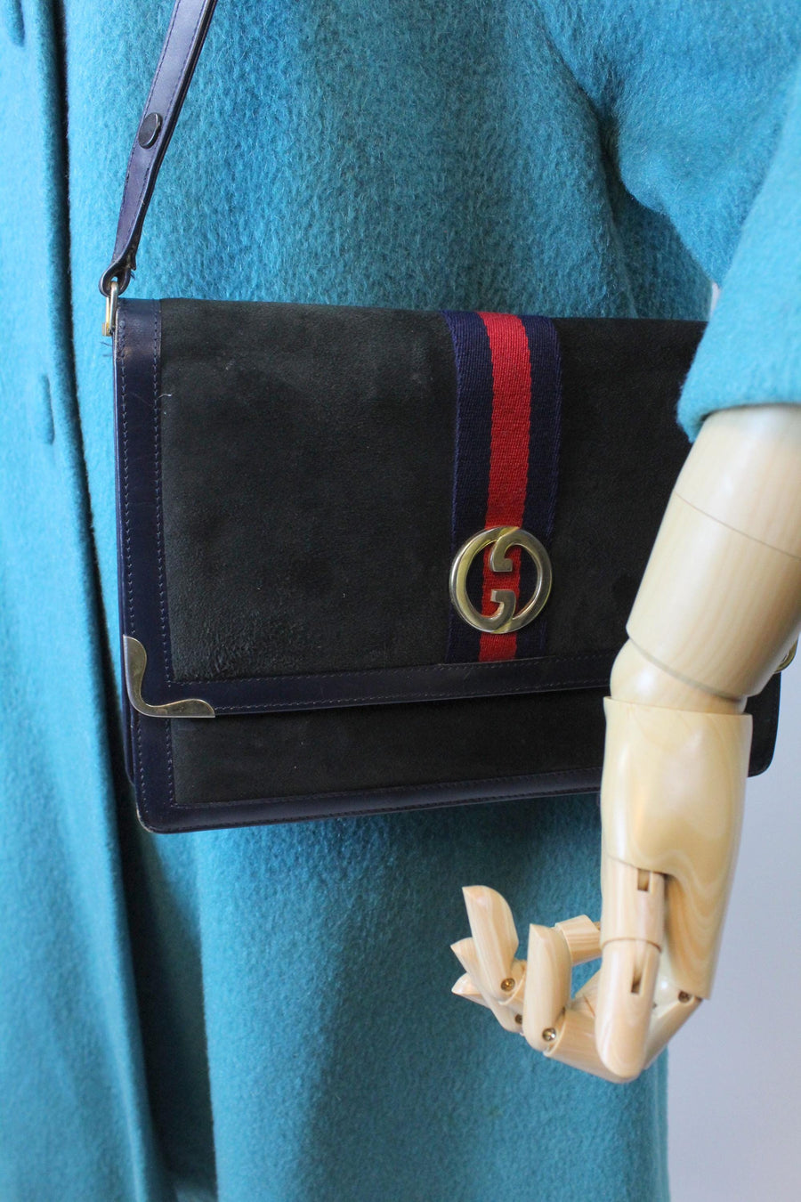 1970s DOUBLE G crossbody logo bag shoulderbag purse | new fall winter