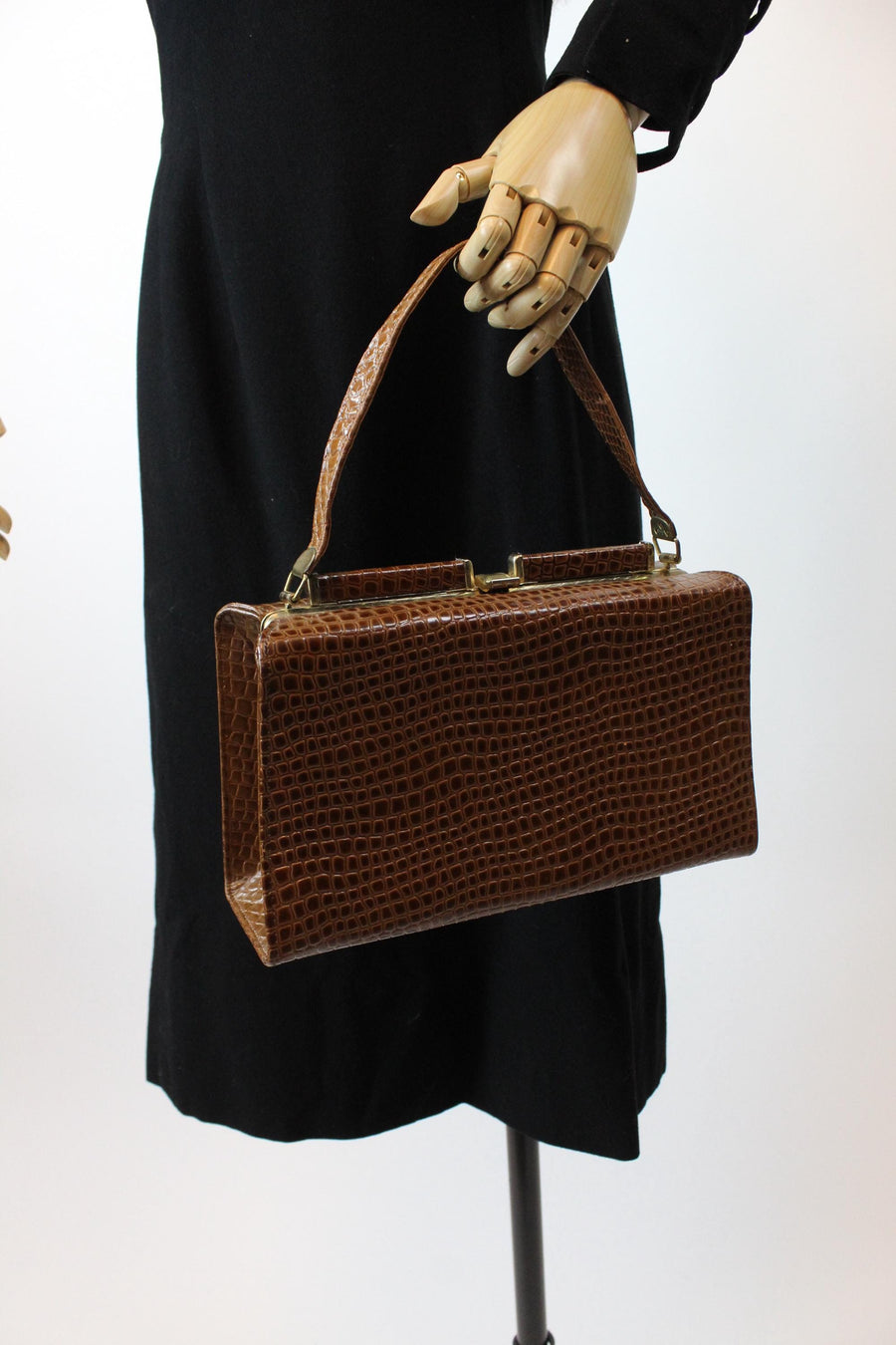 1950s LIZARD BOX handbag purse | new fall winter