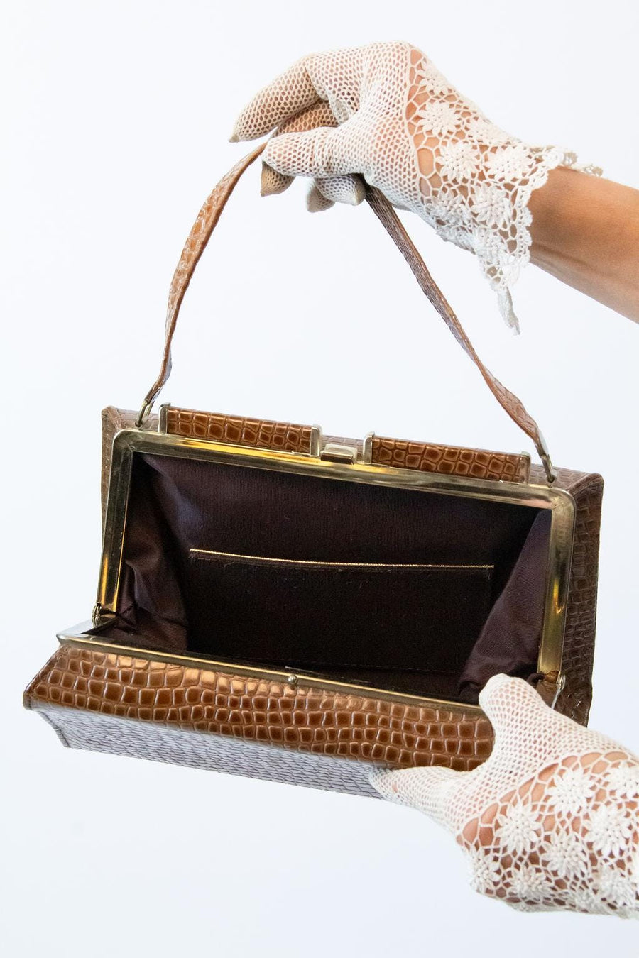 1950s LIZARD BOX handbag purse | new fall winter