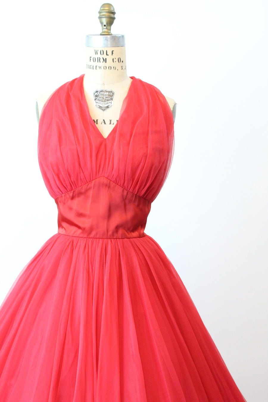 1950s LILLI DIAMOND cage halter rhinestone dress xs | new fall winter