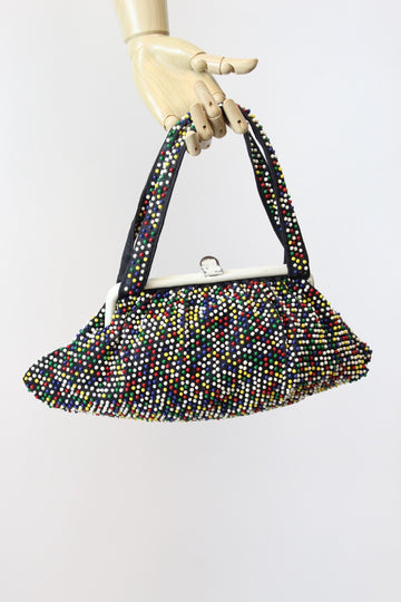 1950s CANDY BEADED handbag purse | new fall winter