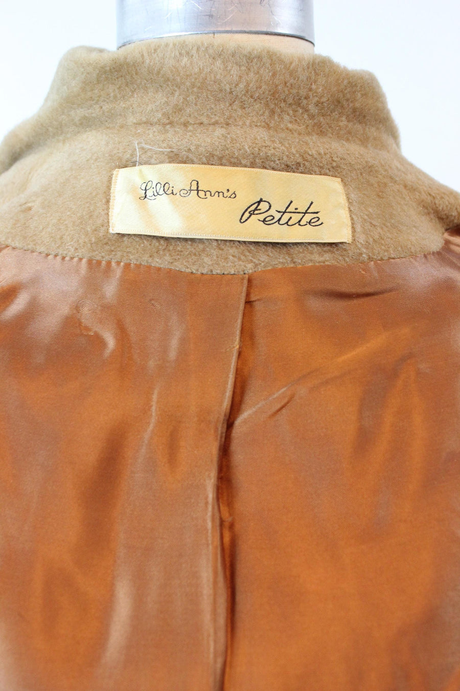 1960s LILLI ANN PETITE camel mohair coat | new fall winter