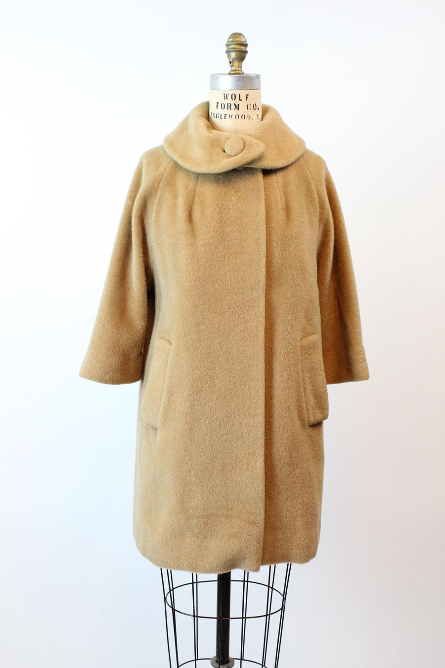 1960s LILLI ANN PETITE camel mohair coat | new fall winter