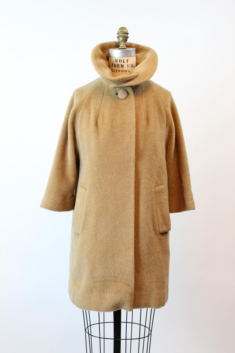 1960s LILLI ANN PETITE camel mohair coat | new fall winter