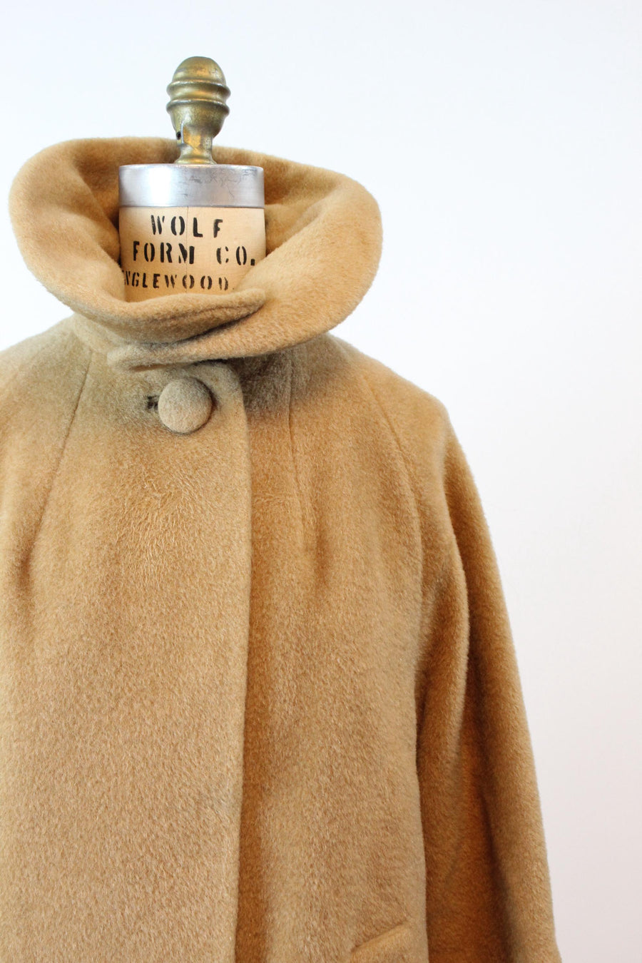 1960s LILLI ANN PETITE camel mohair coat | new fall winter