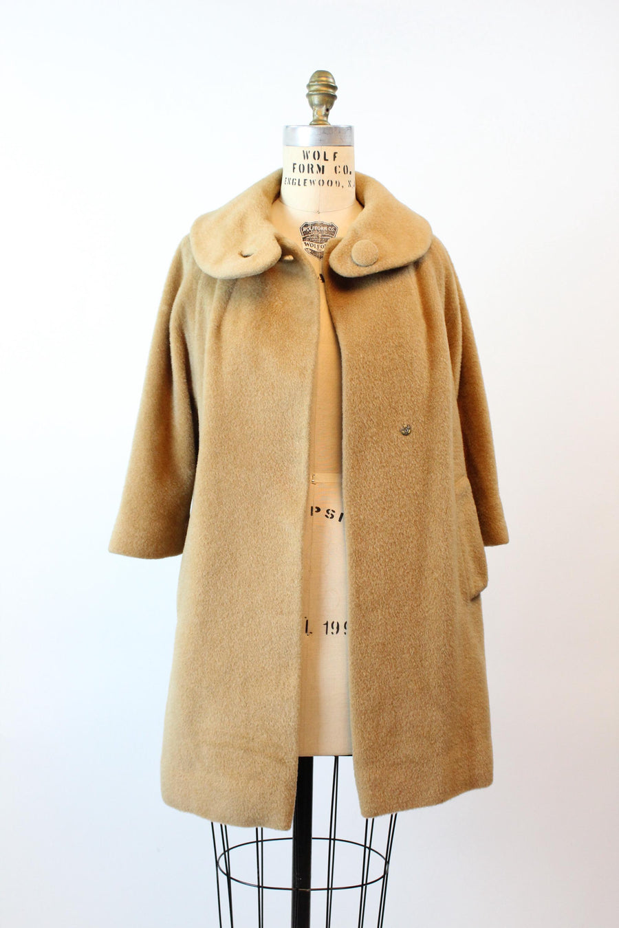 1960s LILLI ANN PETITE camel mohair coat | new fall winter