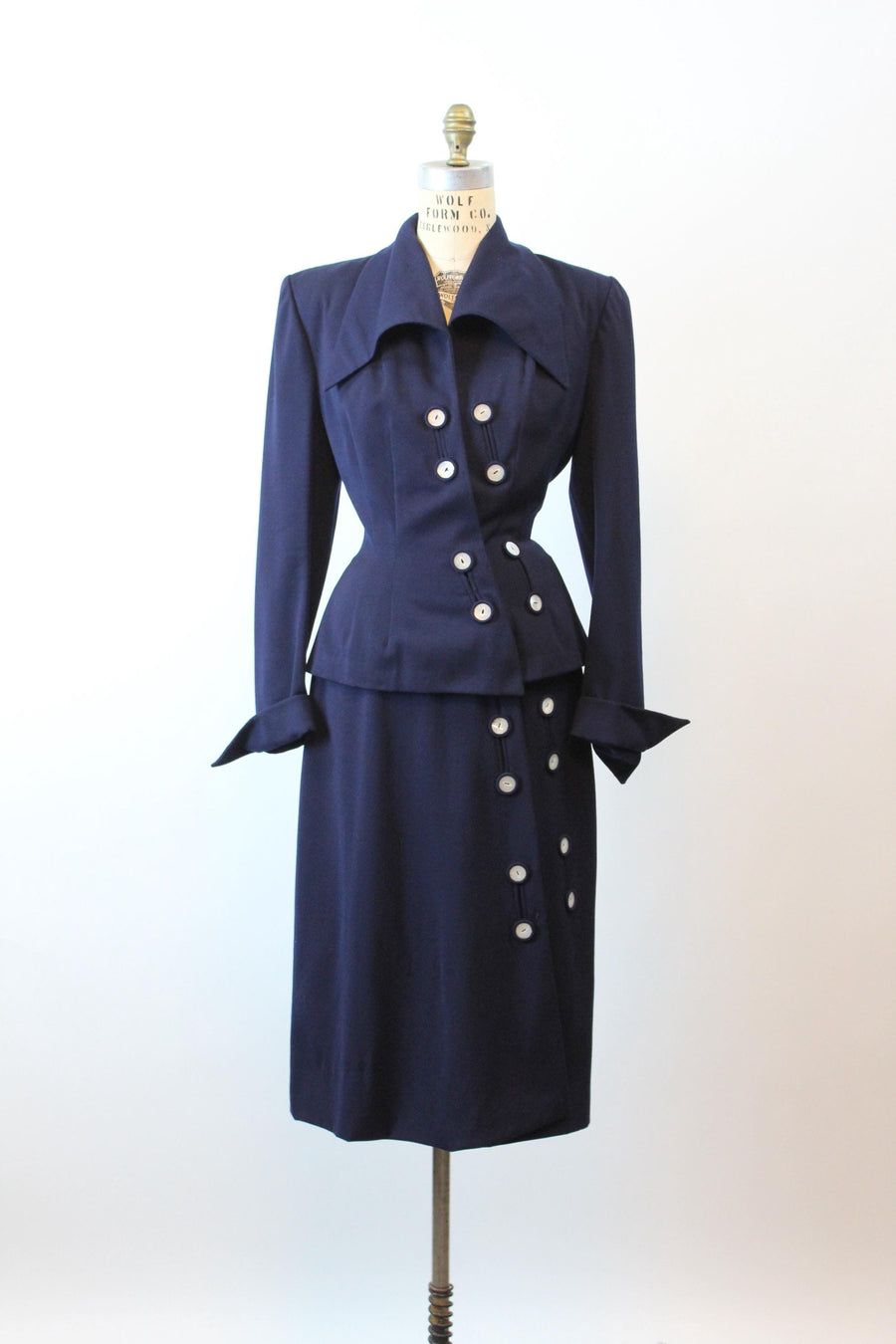 1950s 1951 documented LILLI ANN navy SUIT small medium | new fall winter