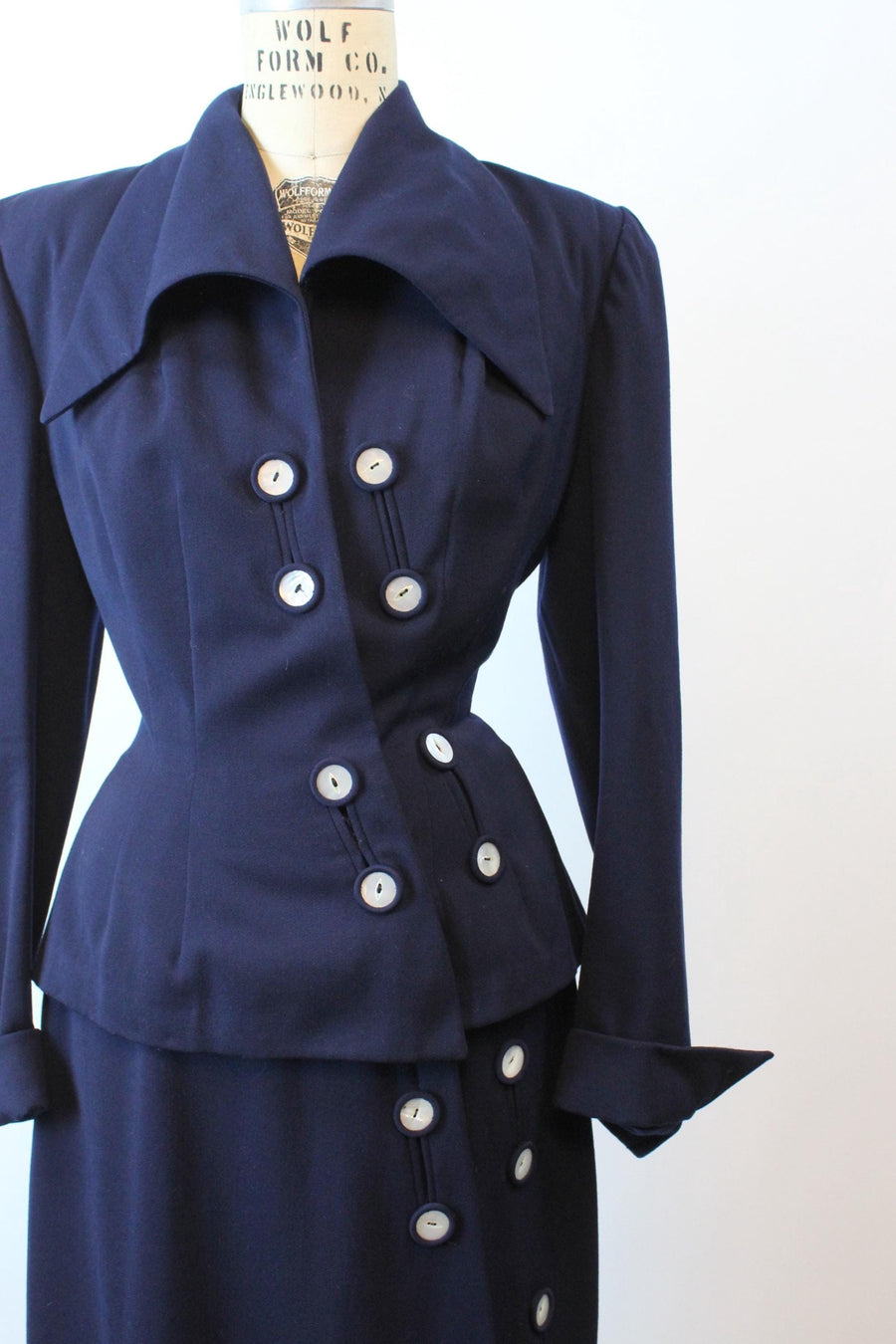 1950s 1951 documented LILLI ANN navy SUIT small medium | new fall winter