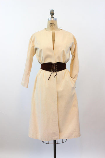 1970s HALSTON wrap dress ultrasuede small medium | new fall winter